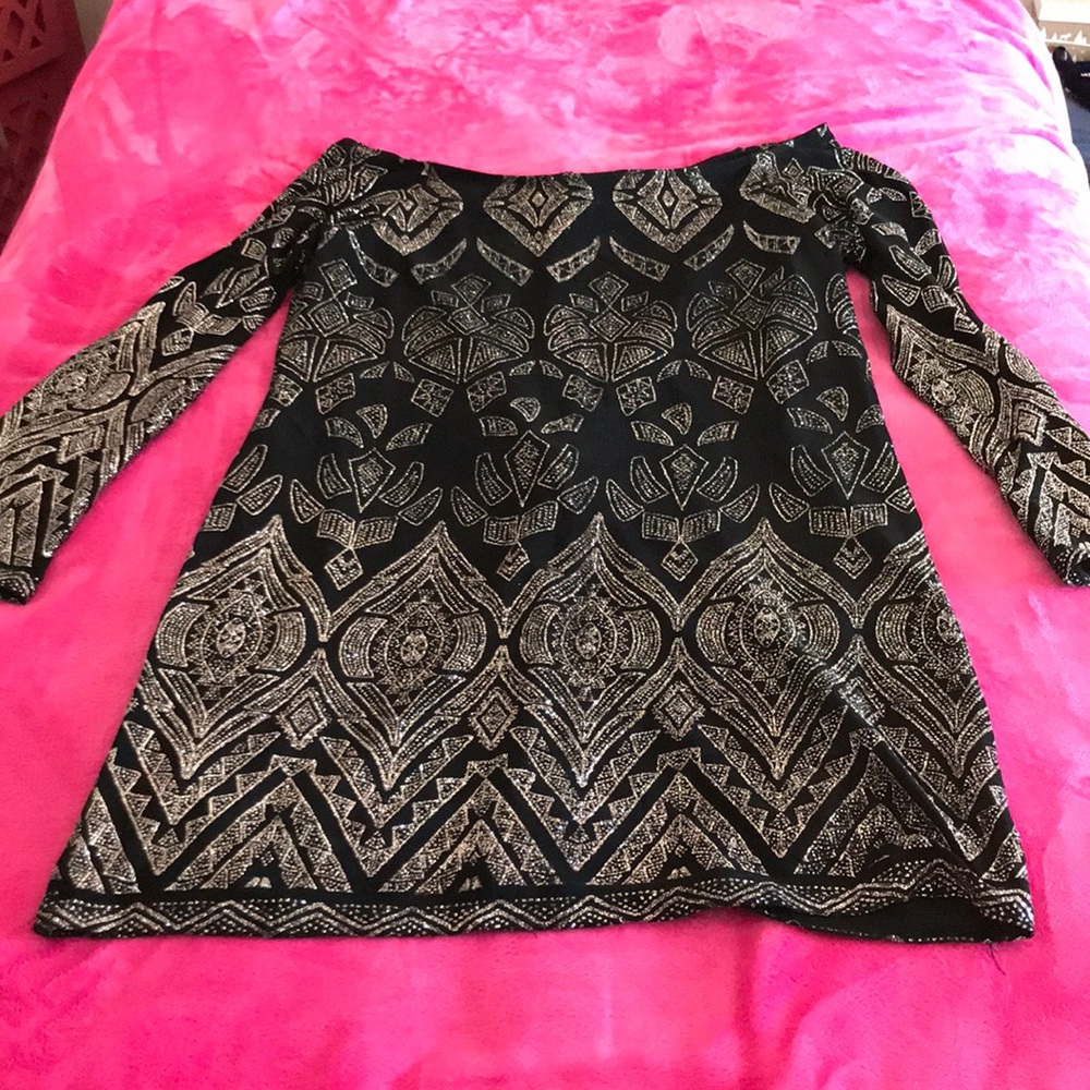 Off the shoulder sexy sparkle dress in XXL!
